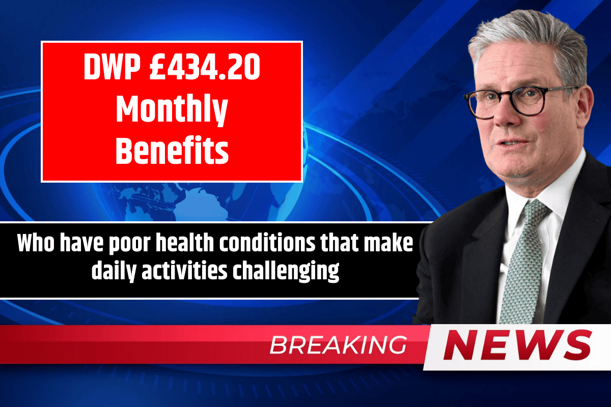 DWP £434.20 Monthly Benefits: Who have poor health conditions that make daily activities challenging